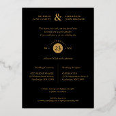 Invitation En Aluminium Black Exquisite Ornate Tulips Frame Photo Wedding  (Verso)