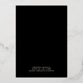 Invitation En Aluminium Black Groomsman Silhouette Simple Wedding Proposal (Verso)