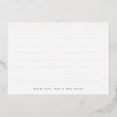 Invitation En Aluminium Black Mariage Photo Collage Gold Script Merci (Verso)