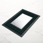 Invitation En Aluminium Black Watch Ancien Tartan original Argent (Rotation)