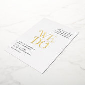 Invitation En Aluminium Blaire Black White Mariage moderne (Rotation)