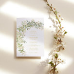 Invitation En Aluminium Blanc Floral Fleur sauvage Botanique Mariage Or<br><div class="desc">Ce Faire-part de mariage Fleur sauvage blanc présente des fleurs sauvages d'aquarelle blanc, ivoire et crème mélangés à de jolis feuillages verts sur un arrière - plan blanc classique avec une typographie VRAIMENT OR FOIL. Découvrez nos collections Mariages pour trouver les articles parfaits pour rendre votre journée spéciale encore plus...</div>