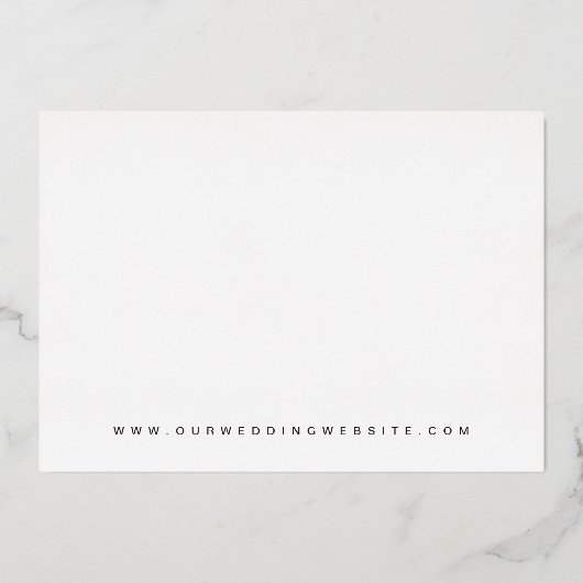 Invitation En Aluminium Blason de mariage luxueux Monogramme Couronne pers (Verso)