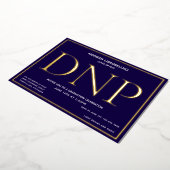Invitation En Aluminium Bleu Gold DNP Graduation (Rotation)