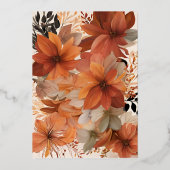 Invitation En Aluminium Bliss d'automne (Verso)