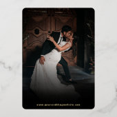 Invitation En Aluminium Blocs géométriques très organisés Mariage photo Re (Verso)