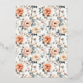 Invitation En Aluminium Blossom and Vow Wedding (Verso)