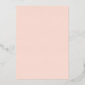 Invitation En Aluminium Blossom Rose Gold Foil Floral Robe Fête des mariée (Verso)