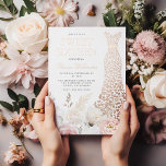 Invitation En Aluminium Blush & White Rose Gold Gown Sweet 16 Party<br><div class="desc">Blush & White Rose Gold Gown Sweet 16 Party Foil Invitation Voir d'autres invitations dans notre Niche and Nest Store</div>