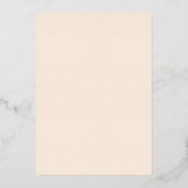 Invitation En Aluminium Boho Aquarelle Automne Nature Monogramme Mariage (Verso)