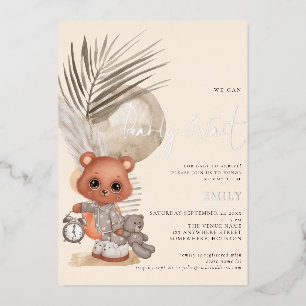 Invitation En Aluminium Boho Chic On Peut à Peine Attendre Baby Shower