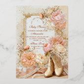 Invitation En Aluminium Boho Cowgirl Western Baby shower à thème (Recto)