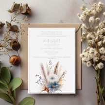 Boho d'hiver Mariage Floral | BLANCHE