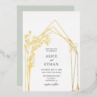 Boho Flowers Mariage géométrique