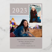 Invitation En Aluminium Boho minimal moderne | Graduation Photo Party (Verso)