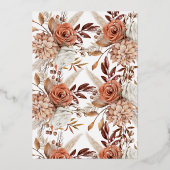 Invitation En Aluminium Boho Neutral Aquarelle Mariage Pampas (Verso)