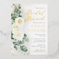 Boho Rose florale blanche | Eucalyptus Bridal Brun