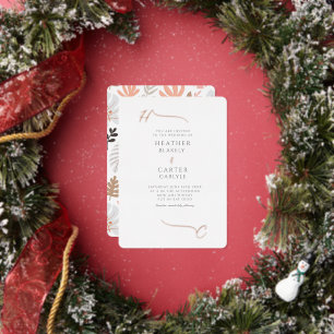 Invitation En Aluminium Boho tropical moderne Points saillants initiaux