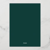 Invitation En Aluminium Bois | Mariage forestier d'hiver (Verso)