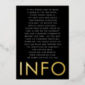 Invitation En Aluminium Boîtier d'or Mariage monogramme ultra moderne (Devant)