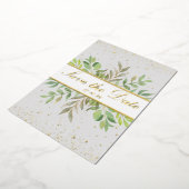 Invitation En Aluminium BOLD | Élégant et Moderne Or  Sauvegarder La Date  (Rotation)