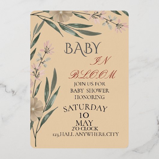 INVITATION EN ALUMINIUM BONATICAL (Recto)