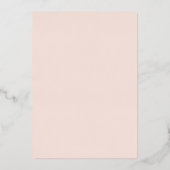 Invitation En Aluminium Bonjour script de coeur photo blush mignon bébé na (Verso)