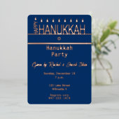 Invitation En Aluminium Bonne Hanoukka menorah (Debout devant)