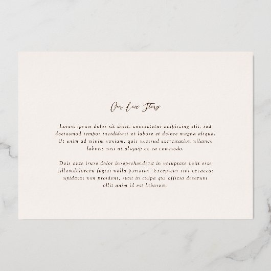 Invitation En Aluminium Bonnie Photo Mariage élégant Enregistrer la date (Verso)