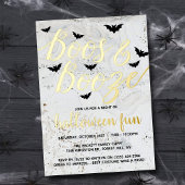 Invitation En Aluminium Booze & Booze Halloween Party Real