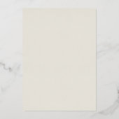 Invitation En Aluminium Bordure en mudcloth écru boho (Verso)