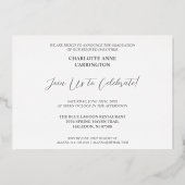 Invitation En Aluminium Botanical Cherry Blossom Flowers Oval Frame Photo  (Verso)