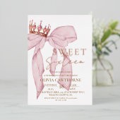Invitation En Aluminium Bow rose pâle or doux 16 (Debout devant)