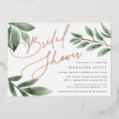 Invitation En Aluminium Branche de la construction | Fête des mariées bota (Recto)