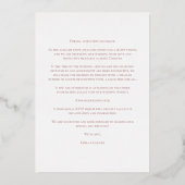 Invitation En Aluminium Branches botaniques mariages 6 Photos Collage (Verso)