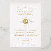 Invitation En Aluminium Branches chic Collage tendance Mariage 4 Photos (Verso)
