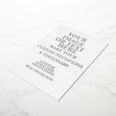 Invitation En Aluminium Bricolage, Créez Votre Argent Personnalisé Sur Mes (Rotation)