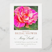 Invitation En Aluminium Bridal Shower (Rosa Edgar Degas) (Recto)