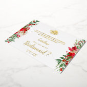 Invitation En Aluminium Bridesmaid Fancy Luxury Christmas Proposal (Rotation)