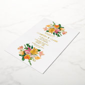 Invitation En Aluminium Bright Summer Floral Bouquet Mariage (Rotation)