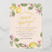 Invitation En Aluminium Brouiller | Fête des mariées principale de courge  (Recto)