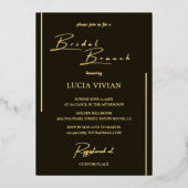 Invitation En Aluminium Brunch nuptial moderne Dark Green Calligraphy (Recto)