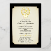 Invitation En Aluminium BS - Baccalauréat en sciences Diplôme College (Recto)