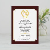 Invitation En Aluminium BS - Baccalauréat en sciences Diplôme College (Debout devant)