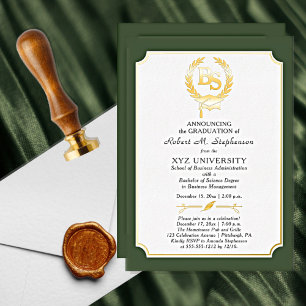 Invitation En Aluminium BS - Baccalauréat en sciences Diplôme College
