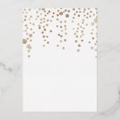 Invitation En Aluminium Bubbly Cocktails Gold Parties scintillant Bridal B (Verso)