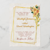 Invitation En Aluminium Budget Joli rose et mariage or (Recto)