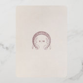 Invitation En Aluminium Burgundy Calla Lily Wedding Save The Date (Verso)