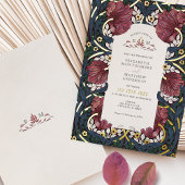 Invitation En Aluminium Burgundy Emerald Navy Blue Pimpernel Morris