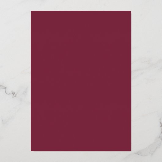 Invitation En Aluminium Burgundy Stains - Vin Tasting Party Gold (Verso)
